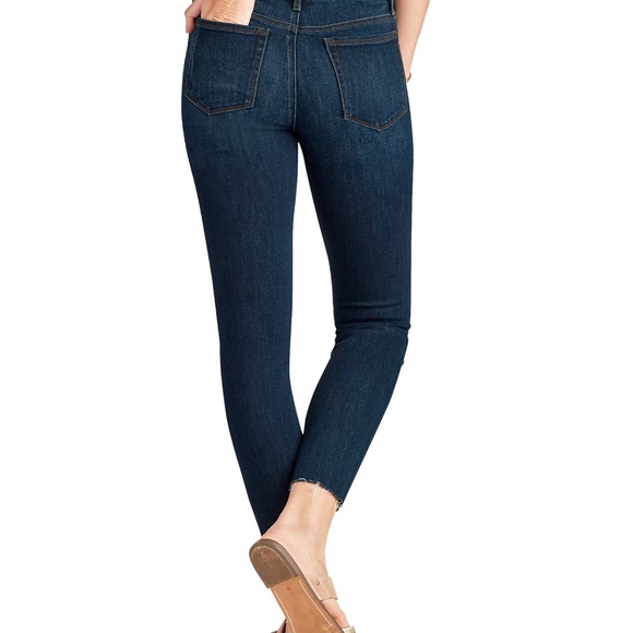 Sam Edelman The Kitten Midrise Skinny Ankle Distressed, Raw hem Size 27 - Picture 8 of 10